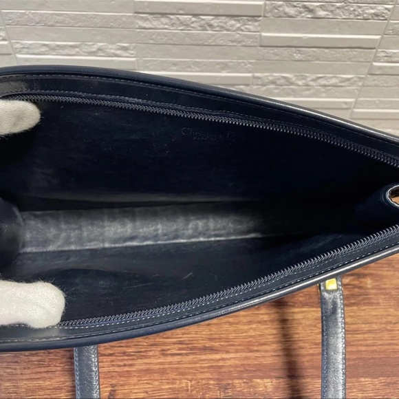 Diorissimo Navy Shoulder Vintage Bag. - Picture 6 of 16